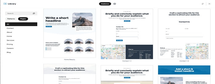 Kadene WordPress theme design library